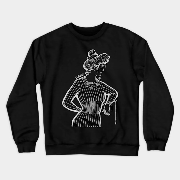 Classy AF Crewneck Sweatshirt by Amanda Rountree & Friends